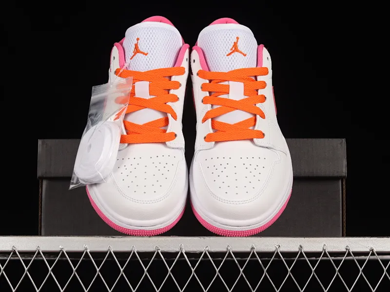 All categories Air Jordan Jordan series basketball shoes Air Jordan 1 Low Air Jordan 1 Low AJ1 Joe 1 white and pink low-top basketball shoes DR9498-168